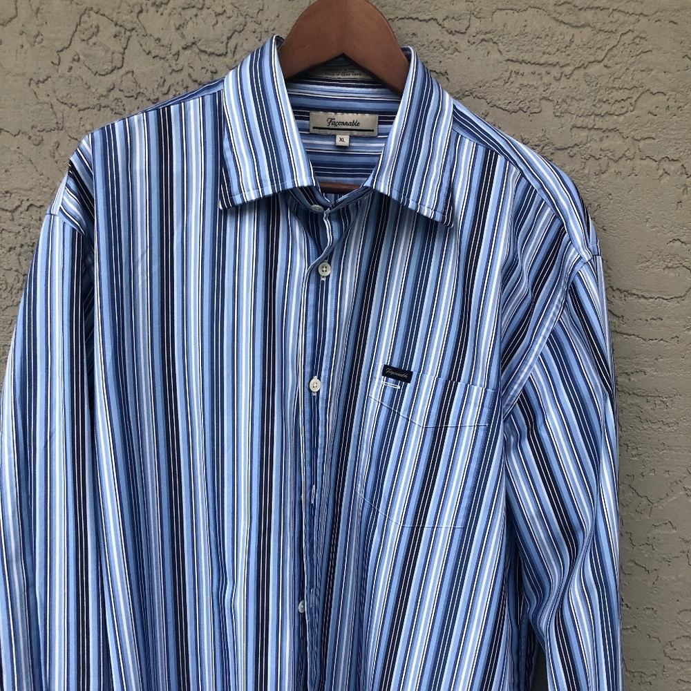 Faconnable Long Sleeve Button Shirt - XL